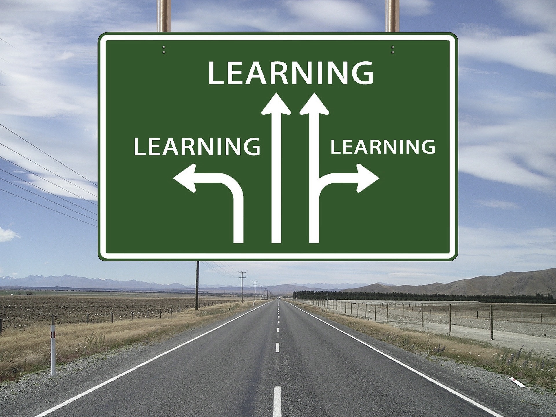 Leren op bord road-64058_1920